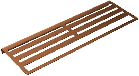 Imex Double Wall-Mounted Bathroom Shelf Unit with Screws 60x20cm Inox Pink