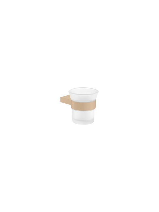 Sanco Academia Wall Mounted Glass Brown Cup Holder