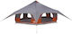 vidaXL Camping Tent Teepee Orange 4 Seasons for...