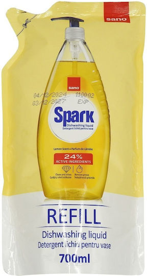 Alista Home Spülmittel Nachfüllung Sano Spark Zitronen 700 Ml