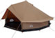 vidaXL Σκηνή Camping Teepee Καφέ για 10 Άτομα 5...