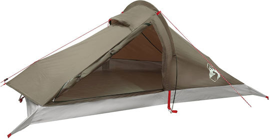 vidaXL Camping Tent Brown with Double Cloth 4 Seasons for 4 People 260x254x125cm