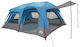 vidaXL 185t Camping Tent Pop Up Blue 4 Seasons ...