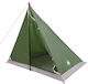 vidaXL Σκηνή Camping Teepee Πράσινη 4 Εποχών γι...