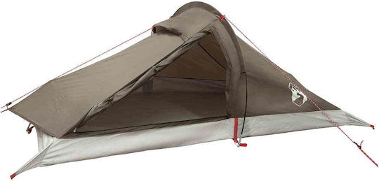 vidaXL Camping Tent Brown 4 Seasons for 2 People 246x146x100cm