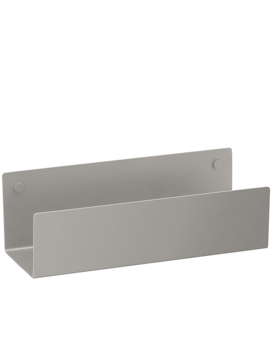Sanco Wall Mounted Metallic Gray Bathroom Shelf