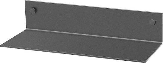 Sanco Wandmontiertes Badezimmerregal Metallisch Grau