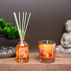 Scented Candle Reed Diffuser Set Pumpkin Scent 120 G + 100 Ml Scented Candle Reed Diffuser Set Pumpkin Scent 120 G + 100 Ml
