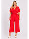 Women’s One-piece Jumpsuit Red SH-47280-26TS-RED