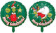 Baloane Rotund Crăciun Folie Jumbo Verde 53 cm