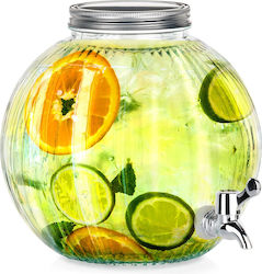 Excellent Houseware Getränkespender Glas mit Zapfhahn 5,5 l