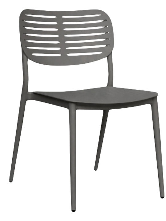 Gartenstühle Aluminium Hilliard Grau 44.5x58x80cm