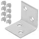 Kotarbau Adaptor Pentru Pergolă Galvanizat 2.5x2.5cm 100 Bucăți
