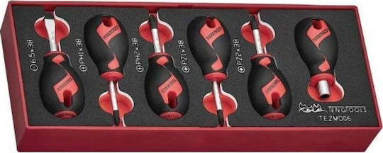 Teng Tools Set of 6 Precision Screwdrivers with 6 Interchangeable Bits