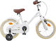 vidaXL 16" Παιδικό Ποδήλατo BMX Λευκό