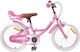 vidaXL Bicicletă Copii BMX 18" Roz