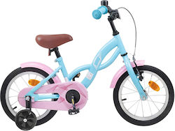 vidaXL 14" Детско Колело BMX Светлосин