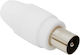 Set 10 Prize Masculine Coaxial Tv Conector Standard Pentru Cablu Coaxial