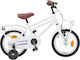 vidaXL Bicicletă Copii BMX Albă 14"