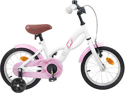 vidaXL 14" Детско Колело BMX Бяло