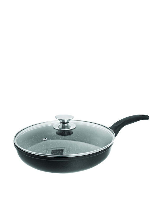 Orion Starke Pro Aluminium Pfanne mit Deckel mit Antihaftbeschichtung 28cm