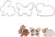 Orion Cookie Cutter Butterflies Stainless Steel 3 Pieces 8592381220495