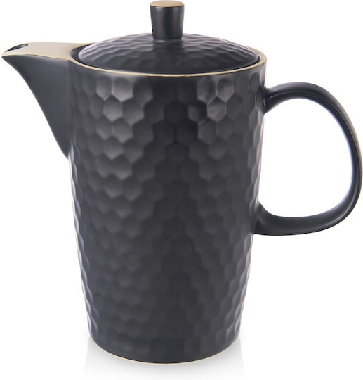 Orion Чайник Керамичен Черен 1300ml