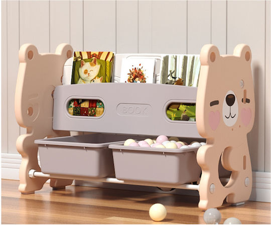 Homeone Homeone Spielzeugkisten aus Kunststoff Cute Bear Rosa