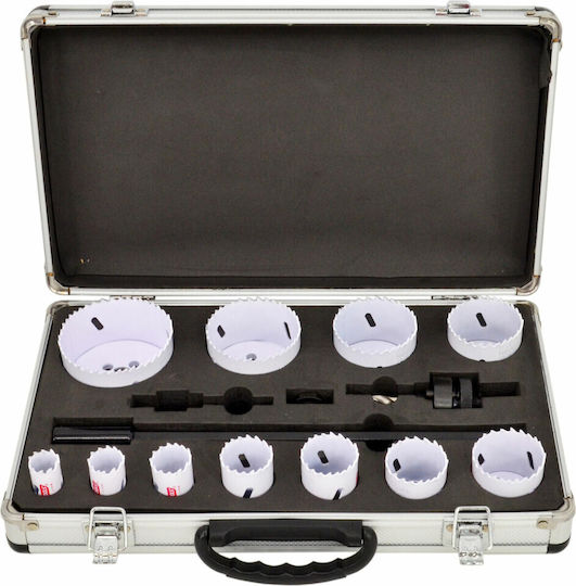 AWTools Set Lochsäge Bimetall HSS Trockenschnitt mit Durchmesser 76mm für Holz und Metall