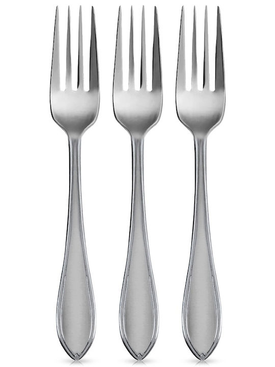 Orion Set Forks Table Stainless Steel Grey 20.5cm 3 Pieces