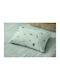 Dimcol Bear's Playtime 593 Baby Pillowcase Made of 100% Cotton Mint 45x35cm