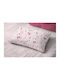 Dimcol Ballerina Bear 598 Baby Pillowcase Made of 100% Cotton Pink 45x35cm