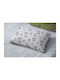 Dimcol Bebe Baby Pillowcase Made of 100% Cotton White-Grey 45x35cm