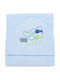 Baby Bath Towel-Bathrobe Hooded Baby Blue-Green 75x75cm