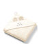 Babyono Baby Bathrobe Hooded Beige 100x100cm