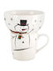 Orion Set Christmas Porcelain Cups Snowmen 530ml 2 Pieces