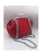 Leather Women's Shoulder Bag Red