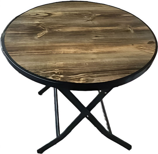 Foldable Picnic Garden & Terrace Table 60x60 Brown Foldable Picnic Garden & Terrace Table 60x60 Brown