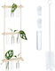 Relaxdays Поставка За Саксия Висулка Кафява 86x4.5x20см