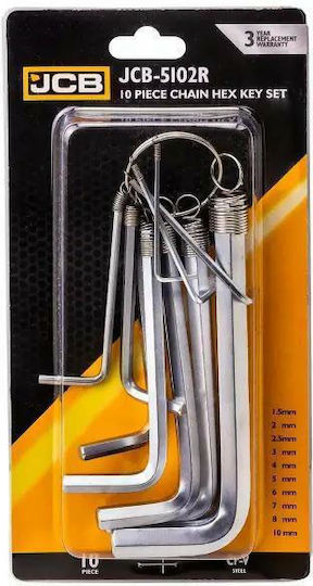 JCB Set 10 Inbusschlüssel