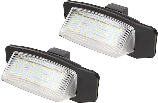 Mitsubishi Lancer X Outlander II Lumini LED Pentru Plăcuța De Înmatriculare Set 2 Bucăți