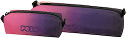 Polo Wallet Pencil Case Cylinder Purple
