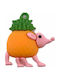 Silicone Schlüsselanhänger Flippy Brainrot Snooffi Zeffirulli Figurine 4 Cm Orange Grün