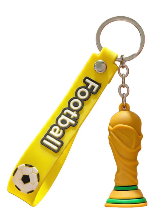 Keychain Flippy Trophy Model Football Mascot World Cup Accessory Keys Backpack Soft Rubber 26 G 6.2 X 3.4 Cm Yellow Keychain Flippy Trophy Model Football Mascot World Cup Accessory Keys Backpack Soft Rubber 26 G 6.2 X 3.4 Cm Yellow