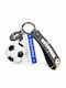 Breloc Flippy Model Minge De Fotbal Mesaj "Te Aștept Pe Terenul De Fotbal" Accesoriu Cupa Mondială Chei Rucsac Material Acrilic 50 G Alb Negru