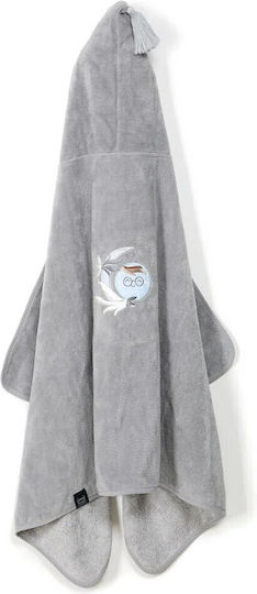 La Millou Baby-Badetuch mit Kapuze Bamboo Sky Grau