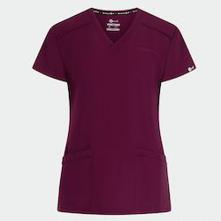 bwell Julia Female Medical Blouse Red