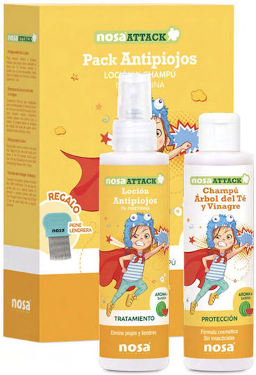 Nosa Läusebehandlungs Set mit Shampoo & Lotion zur Behandlung der Kopfläuse 150ml 2 Stück