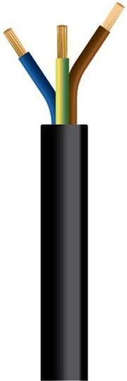 Cablul Flexibil H05vv-f 3x2.5mm² Negru 100m/rola