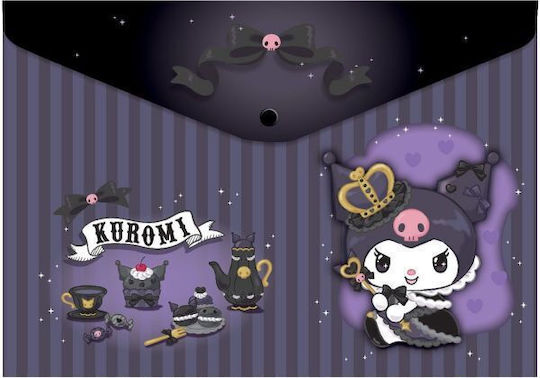 Plastic A4 File Folder Button Coolpack Kuromi 1